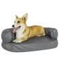 vidaXL Cama para perros de espuma cuero sintético gris 60x42 cm vidaXL Cama para perros de espuma cuero sintético gris 60x42 cm