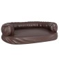 vidaXL Cama para perros de espuma cuero sintético marrón 88x65 cm vidaXL Cama para perros de espuma cuero sintético marrón 88x65 cm