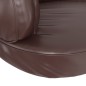 vidaXL Cama para perros de espuma cuero sintético marrón 88x65 cm vidaXL Cama para perros de espuma cuero sintético marrón 88x65 cm