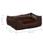 vidaXL Cama de perro de felpa apariencia de lino marrón 85,5x70x23 cm vidaXL Cama de perro de felpa apariencia de lino marrón 85,5x70x23 cm