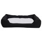 vidaXL Cama de perro felpa apariencia de lino negra y blanca vidaXL Cama de perro felpa apariencia de lino negra y blanca