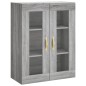 vidaXL Aparador alto madera contrachapada gris sonoma 69,5x34x180 cm vidaXL Aparador alto madera contrachapada gris sonoma 69,5x34x180 cm