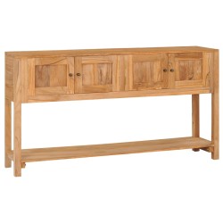 vidaXL Aparador de madera maciza de teca 140x30x75 cm