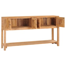 vidaXL Aparador de madera maciza de teca 140x30x75 cm