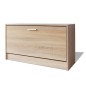 vidaXL Banco zapatero de color roble 80x24x45 cm vidaXL Banco zapatero de color roble 80x24x45 cm
