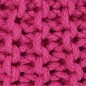 vidaXL Puf tejido a mano 50x35 cm algodón rosa vidaXL Puf tejido a mano 50x35 cm algodón rosa