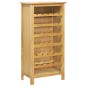 vidaXL Botellero de madera maciza de roble 56x32x110 cm vidaXL Botellero de madera maciza de roble 56x32x110 cm