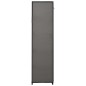 vidaXL Armario plegable de tela gris 110x45x175 cm