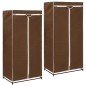 vidaXL Armarios 2 unidades marrón 75x50x160 cm