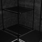 vidaXL Armario de esquina negro 130x87x169 cm