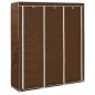 vidaXL Armario con compartimentos y varillas tela marrón 150x45x175 cm vidaXL Armario con compartimentos y varillas tela marrón 150x45x175 cm