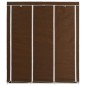 vidaXL Armario con compartimentos y varillas tela marrón 150x45x175 cm vidaXL Armario con compartimentos y varillas tela marrón 150x45x175 cm
