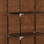 vidaXL Armario con compartimentos y varillas tela marrón 150x45x175 cm vidaXL Armario con compartimentos y varillas tela marrón 150x45x175 cm