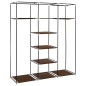 vidaXL Armario con compartimentos y varillas tela marrón 150x45x175 cm vidaXL Armario con compartimentos y varillas tela marrón 150x45x175 cm