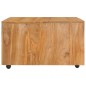 vidaXL Mesa de centro de madera de teca maciza 80x80x40 cm vidaXL Mesa de centro de madera de teca maciza 80x80x40 cm