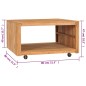 vidaXL Mesa de centro de madera de teca maciza 80x80x40 cm vidaXL Mesa de centro de madera de teca maciza 80x80x40 cm