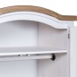 vidaXL Armario madera de pino Mexicano estilo Corona blanco 2 puertas vidaXL Armario madera de pino Mexicano estilo Corona blanco 2 puertas