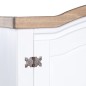 vidaXL Armario madera de pino Mexicano estilo Corona blanco 2 puertas vidaXL Armario madera de pino Mexicano estilo Corona blanco 2 puertas