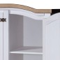 vidaXL Armario madera de pino Mexicano estilo Corona blanco 3 puertas vidaXL Armario madera de pino Mexicano estilo Corona blanco 3 puertas