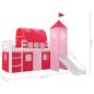 vidaXL Cama alta para niños tobogán y escalera madera pino 208x230 cm vidaXL Cama alta para niños tobogán y escalera madera pino 208x230 cm