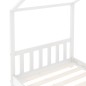 vidaXL Estructura de cama infantil madera maciza pino blanco 80x160 cm vidaXL Estructura de cama infantil madera maciza pino blanco 80x160 cm