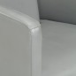 vidaXL Sillón de cuero auténtico gris vidaXL Sillón de cuero auténtico gris