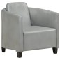 vidaXL Sillón de cuero auténtico gris vidaXL Sillón de cuero auténtico gris