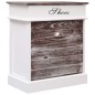 vidaXL Mueble zapatero de madera de Paulownia marrón 50x28x58 cm vidaXL Mueble zapatero de madera de Paulownia marrón 50x28x58 cm
