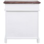 vidaXL Mueble zapatero de madera de Paulownia marrón 50x28x58 cm vidaXL Mueble zapatero de madera de Paulownia marrón 50x28x58 cm