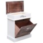 vidaXL Mueble zapatero de madera de Paulownia marrón 50x28x58 cm vidaXL Mueble zapatero de madera de Paulownia marrón 50x28x58 cm