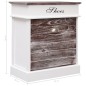 vidaXL Mueble zapatero de madera de Paulownia marrón 50x28x58 cm vidaXL Mueble zapatero de madera de Paulownia marrón 50x28x58 cm