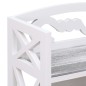 vidaXL Mueble de baño madera de paulownia blanco y gris 46x24x116 cm vidaXL Mueble de baño madera de paulownia blanco y gris 46x24x116 cm
