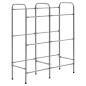 vidaXL Estantería almacenaje para 6 cajas acero plateado 96x33x116 cm