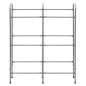 vidaXL Estantería almacenaje para 6 cajas acero plateado 96x33x116 cm