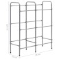 vidaXL Estantería almacenaje para 6 cajas acero plateado 96x33x116 cm