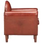 vidaXL Sillón con diseño de cubo cuero auténtico marrón 77x65x79 cm vidaXL Sillón con diseño de cubo cuero auténtico marrón 77x65x79 cm