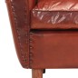 vidaXL Sillón con diseño de cubo cuero auténtico marrón 77x65x79 cm vidaXL Sillón con diseño de cubo cuero auténtico marrón 77x65x79 cm