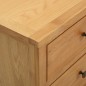 vidaXL Cajonera de madera de roble macizo 80x35x75 cm vidaXL Cajonera de madera de roble macizo 80x35x75 cm