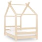 vidaXL Estructura de cama infantil de madera maciza de pino 70x140 cm vidaXL Estructura de cama infantil de madera maciza de pino 70x140 cm