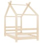 vidaXL Estructura de cama infantil de madera maciza de pino 70x140 cm vidaXL Estructura de cama infantil de madera maciza de pino 70x140 cm