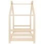 vidaXL Estructura de cama infantil de madera maciza de pino 70x140 cm vidaXL Estructura de cama infantil de madera maciza de pino 70x140 cm