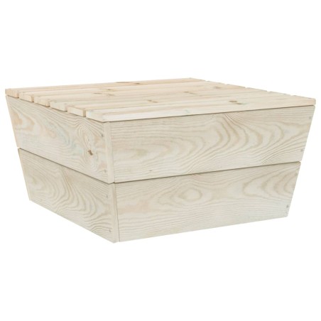 vidaXL Mesa de jardín de madera de abeto impregnada 60x60x30 cm
