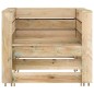vidaXL Set de muebles de palés jardín 2 piezas madera pino impregnada vidaXL Set de muebles de palés jardín 2 piezas madera pino impregnada
