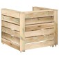 vidaXL Set de muebles de palés jardín 2 piezas madera pino impregnada vidaXL Set de muebles de palés jardín 2 piezas madera pino impregnada