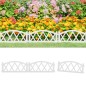 vidaXL Borduras de jardín 17 unidades PP blanco 10 m vidaXL Borduras de jardín 17 unidades PP blanco 10 m