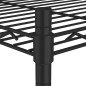 vidaXL Estantería de almacenaje de 3 niveles negro 60x35x76 cm 150 kg vidaXL Estantería de almacenaje de 3 niveles negro 60x35x76 cm 150 kg