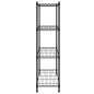 vidaXL Estante de almacenamiento 4 niveles negro 90x35x137 cm 200 kg