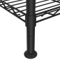 vidaXL Estante de almacenamiento 4 niveles negro 90x35x137 cm 200 kg