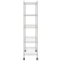 vidaXL Estante almacenaje 5 niveles ruedas 75x35x155 cm cromado 250 kg vidaXL Estante almacenaje 5 niveles ruedas 75x35x155 cm cromado 250 kg