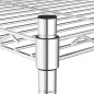 vidaXL Estante almacenaje 5 niveles ruedas 75x35x155 cm cromado 250 kg vidaXL Estante almacenaje 5 niveles ruedas 75x35x155 cm cromado 250 kg